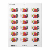 Pop Art Pure Honey 2 lb. Golden Honey Jar Etiket (Full Sheet)