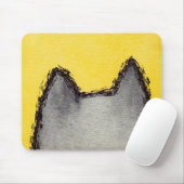 Pop Art PussyCat Yellow Mousepad Muismat (Met muis)