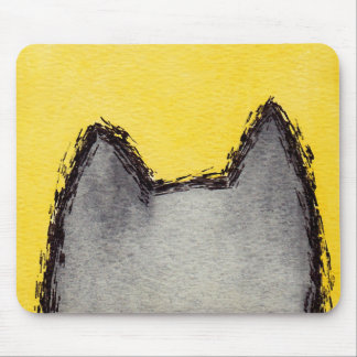 Pop Art PussyCat Yellow Mousepad Muismat