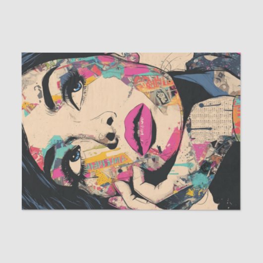 PoP Art Queen1  Tissuepapier (Voorkant)