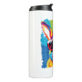 Pop Art Rabbit Thermosbeker (Gedraaid links)