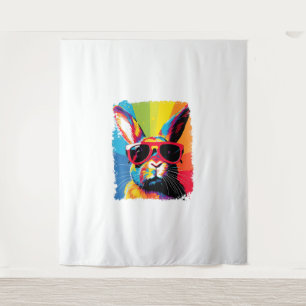 Pop Art Rabbit Wandkleed