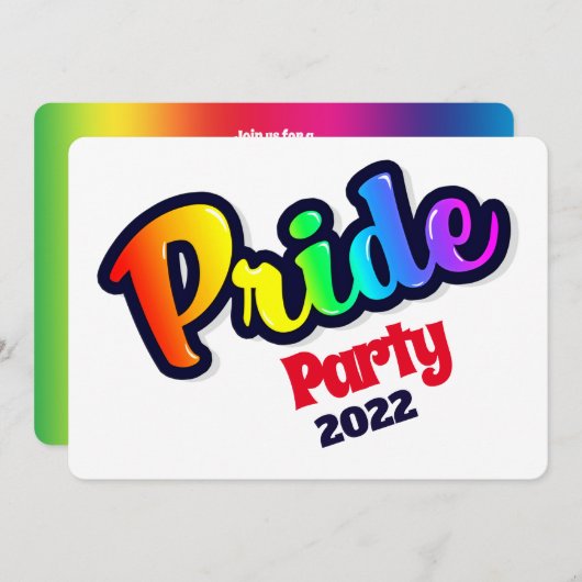 Pop Art Rainbow LGBT Pride - Kaart (Voorkant / Achterkant)