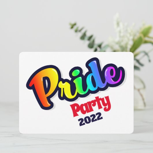 Pop Art Rainbow LGBT Pride - Kaart (Staand voorkant)