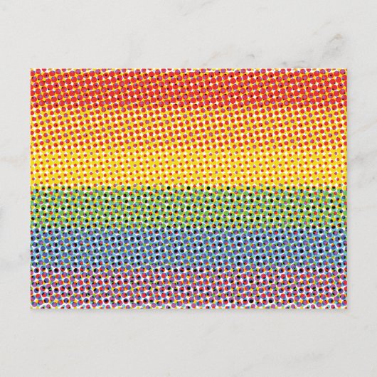 Pop Art Rainbow-vlag Briefkaart (Voorkant)