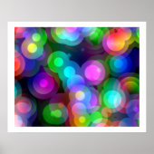 Pop Art Random Concentric Circles 02 Poster (Voorkant)