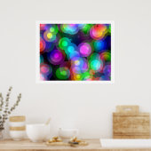Pop Art Random Concentric Circles 02 Poster (Keuken)