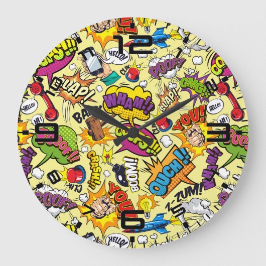 Pop Art Retro Comic - Cool Grote Klok (Voorkant)