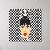 Pop Art Retro  Meisje Aangepaste Muur Prints (Voorkant)
