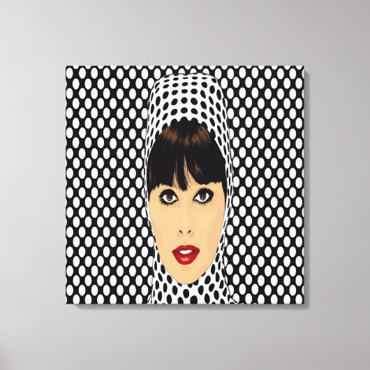 Pop Art Retro  Meisje Aangepaste Muur Prints (Voorkant)