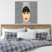 Pop Art Retro  Meisje Aangepaste Muur Prints (Insitu (Slaapkamer))