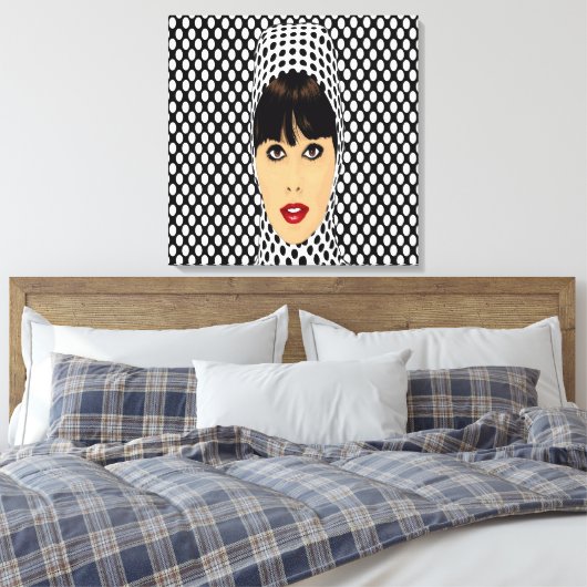 Pop Art Retro  Meisje Aangepaste Muur Prints (Insitu (Slaapkamer))