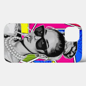 Pop Art Retrô Mulher Fashion Preto e Branco  Case-Mate iPhone Case (Achterkant (horizontaal))