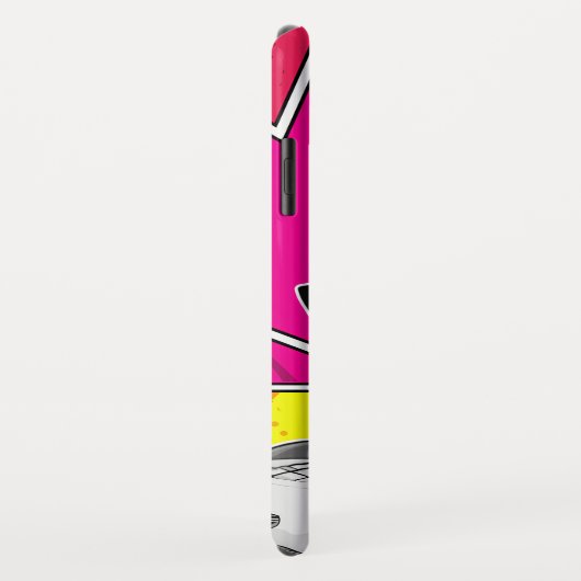 Pop Art Retrô Mulher Fashion Preto e Branco  Case-Mate iPhone Case (Achterkant/rechts)