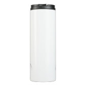 Pop Art Retrô Mulher Fashion Preto e Branco  Thermosbeker (Achterkant)