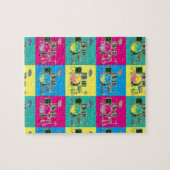 Pop Art Retro Music Drum Legpuzzel (Horizontaal)