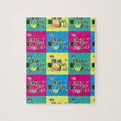 Pop Art Retro Music Drum Legpuzzel (Verticaal)