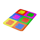 Pop Art Retro Psychedelic Toilet Paper Vibrant Badmat (Gekanteld)