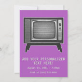 Pop Art Retro Televisie Set Kaart (Voorkant)
