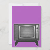 Pop Art Retro Televisie Set Kaart (Achterkant)