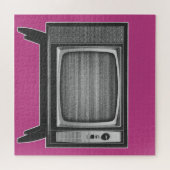Pop Art Retro Televisie Set Legpuzzel (Horizontaal)