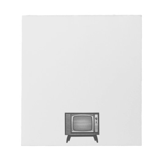 Pop Art Retro Televisie Set Notitieblok (Voorkant)