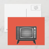 Pop Art Retro Televisie Set Postkaart (Voorkant / Achterkant)