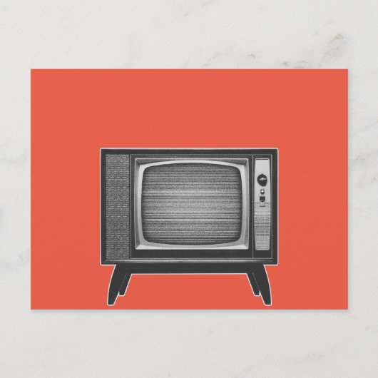 Pop Art Retro Televisie Set Postkaart (Voorkant)