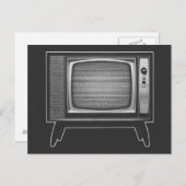 Pop Art Retro Television Set Briefkaart (Voorkant / Achterkant)