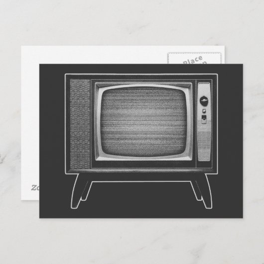 Pop Art Retro Television Set Briefkaart (Voorkant / Achterkant)