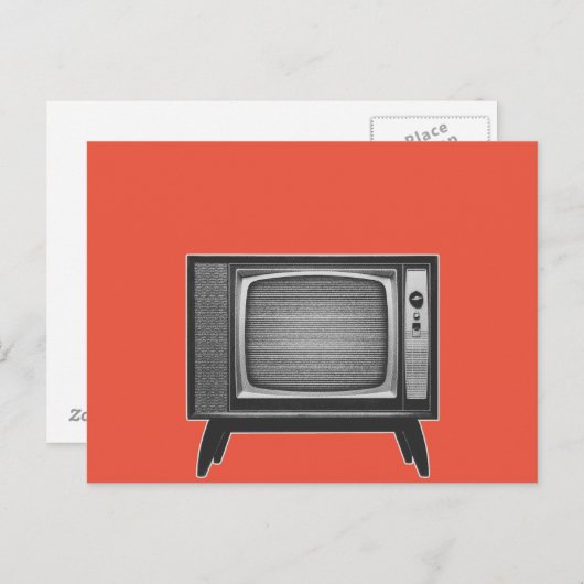 Pop Art Retro Television Set Briefkaart (Voorkant / Achterkant)