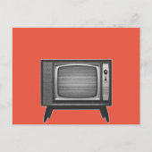 Pop Art Retro Television Set Briefkaart (Voorkant)