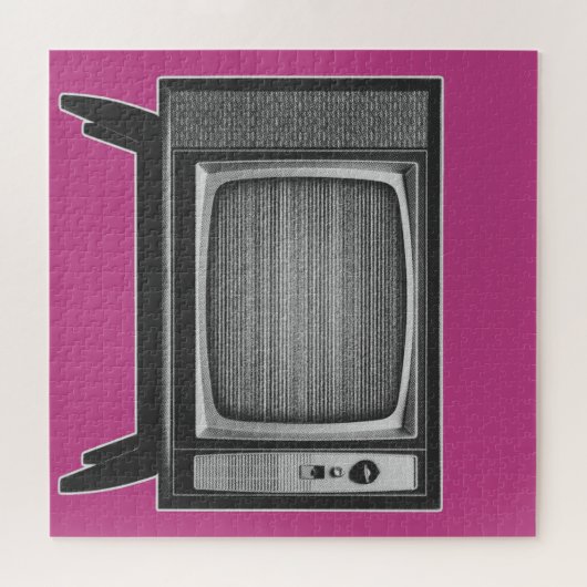 Pop Art Retro Television Set Legpuzzel (Horizontaal)