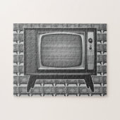Pop Art Retro Television Set Legpuzzel (Horizontaal)