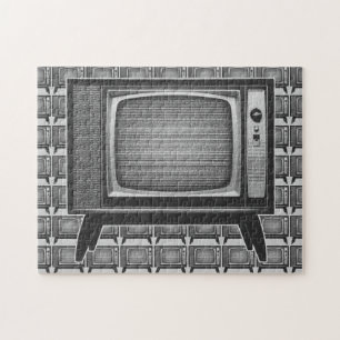 Pop Art Retro Television Set Legpuzzel