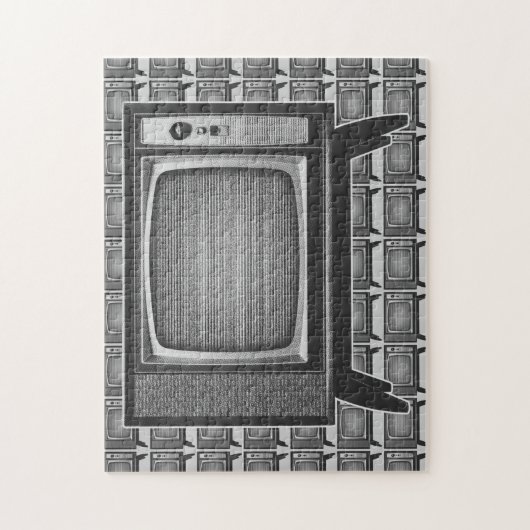 Pop Art Retro Television Set Legpuzzel (Verticaal)