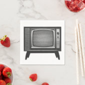 Pop Art Retro Television Set Servet (Insitu)