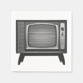Pop Art Retro Television Set Servet (Voorkant)