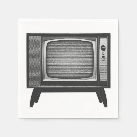 Pop Art Retro Television Set Servet (Voorkant)