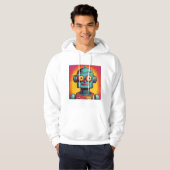 Pop Art Robot Hoodie (Voorkant volledig)