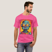 Pop Art Robot T-shirt (Voorkant volledig)