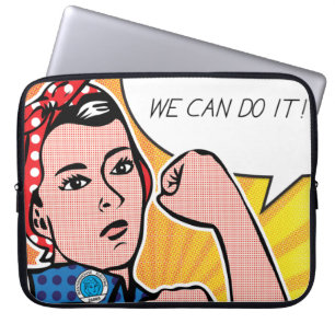 Pop Art Rosie de Riveter Roy Lichtenstein Laptop Sleeve