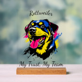  Pop Art Rottweiler Design Acryl Bord (Neutraal)