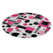 Pop Art Roze Geometrisch Ontwerp Snijplank (Hoek)