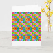 pop Art Rubber Ducks Kaart (Gele Bloem)