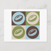 Pop Art Rugby Briefkaart (Voorkant)
