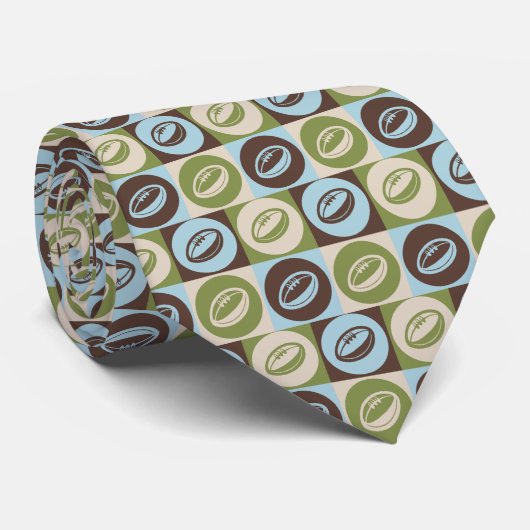 Pop Art Rugby Stropdas (Opgerold)