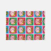 Pop Art Sally | Voorbeeld voor uzelf Fleece Deken (Voorkant (Horizontaal))