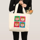 Pop Art Sally | Voorbeeld voor uzelf Grote Tote Bag (Voorkant (product))