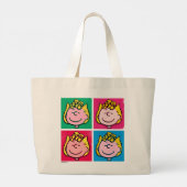 Pop Art Sally | Voorbeeld voor uzelf Grote Tote Bag (Achterkant)